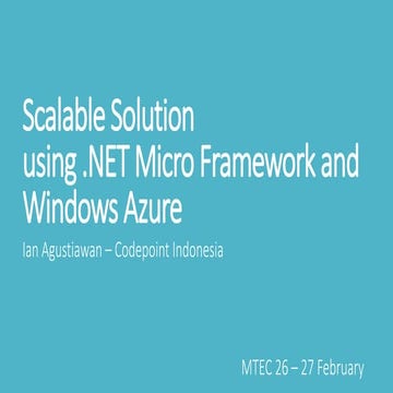 Ian Agustiawan - NET Micro Framework