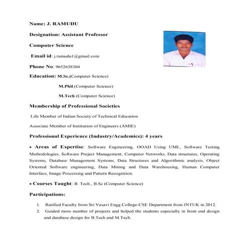 RAMUDU PROFILE