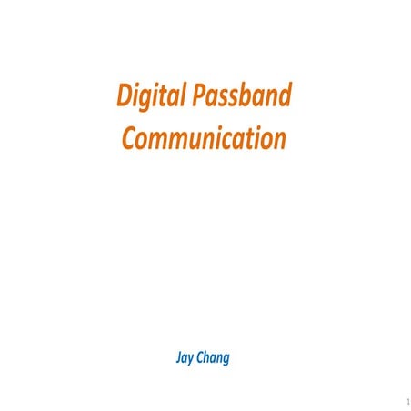 Digital Passband Communication