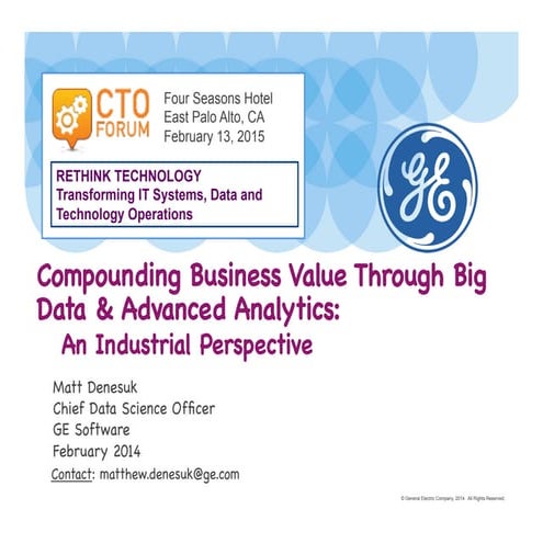 Compounding Business Value Through Big Data & Advanced Analytics, v2