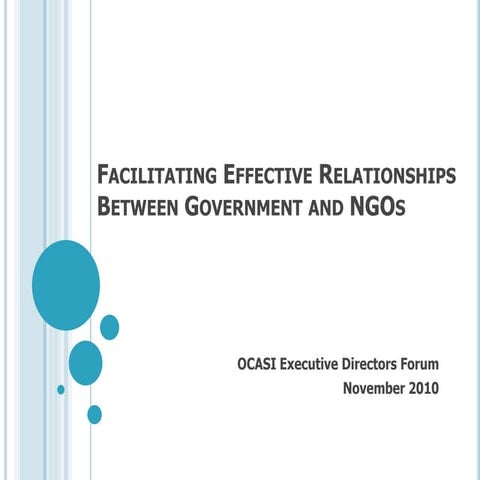 C7 facilitating effective relationships between government and ngo's | PDF