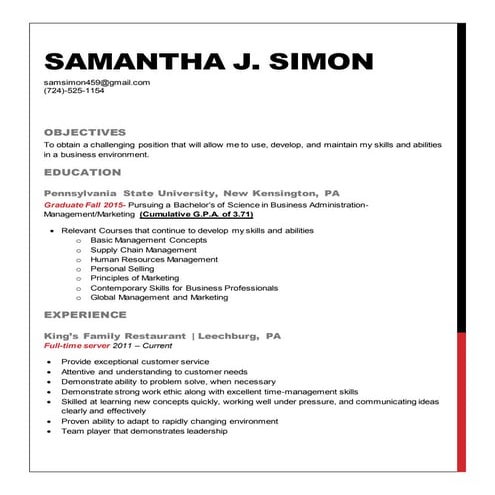 linkedin Resume
