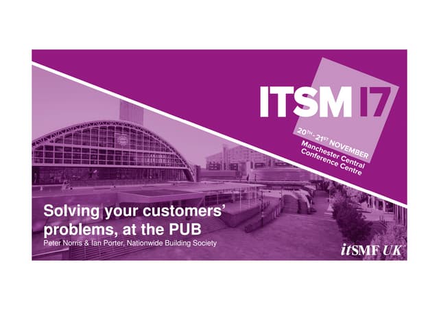 Peter Norris and Ian Porter - solving your customers problems, at the pub final