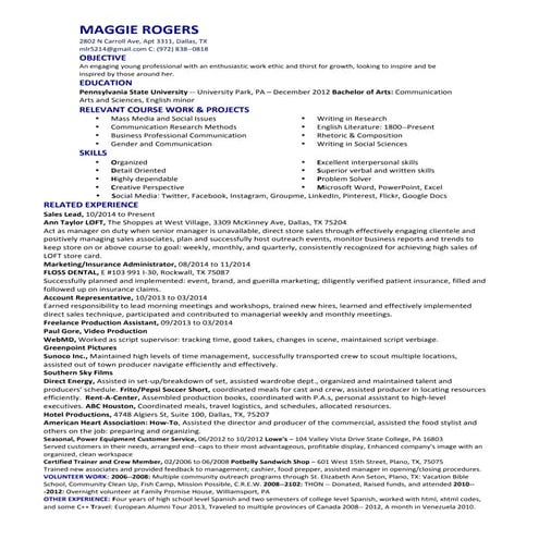 R.J. Guyer Baseball Operations Resume (11/11/13) | PDF