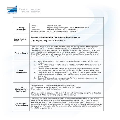 Intern Project Description Template - BOM Group | DOC