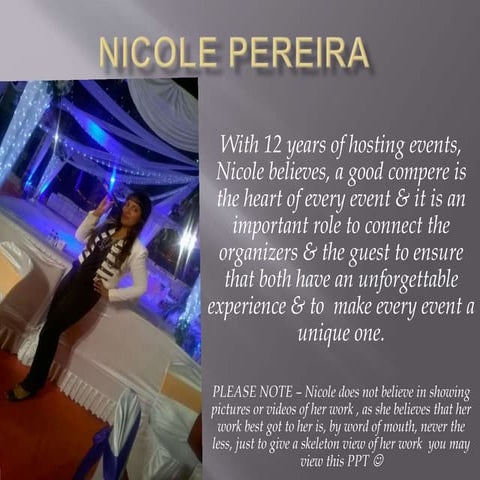 PROFILE FOR NICOLE | PPT