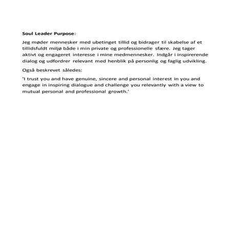 Soul Purpose og Manifest til præsentation 120416