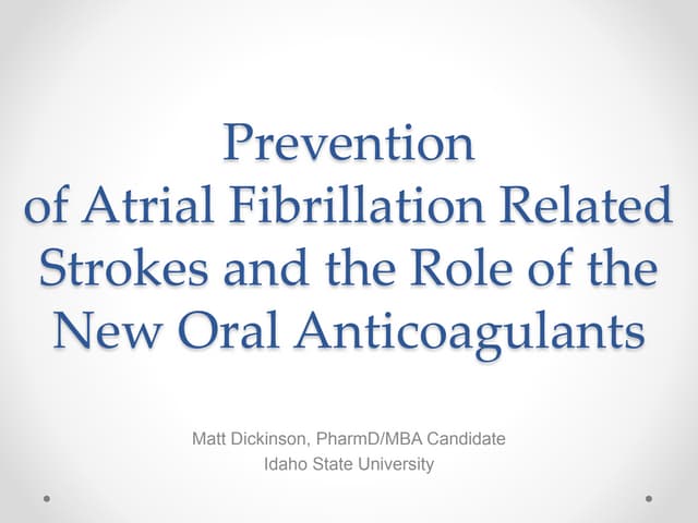 Afib NOAC residency pres