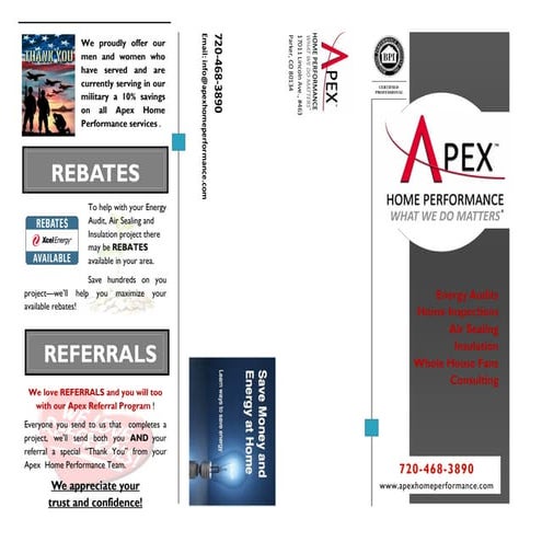 Apex Home Performance Brochure