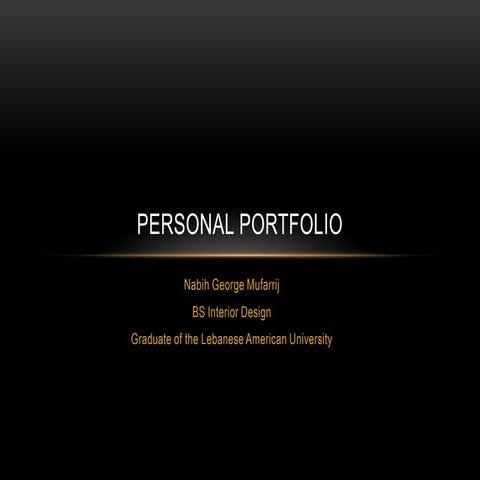 PERSONAL portfolio