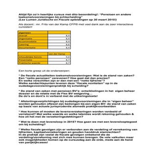 prachtige cursus met weer stof tot ...
