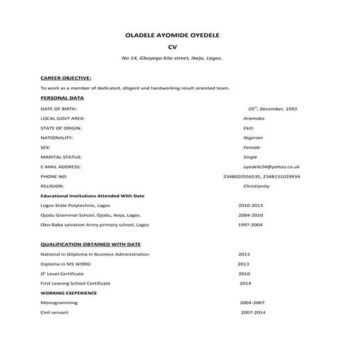 MY NEW CV | PDF