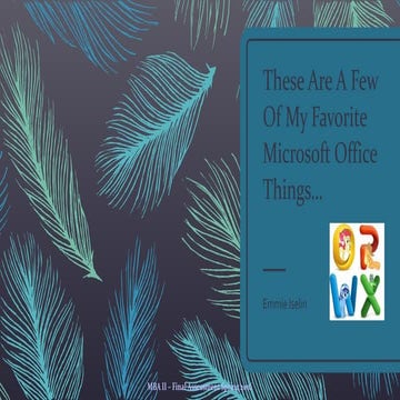 MBA II – Final Assessment Spring 2016