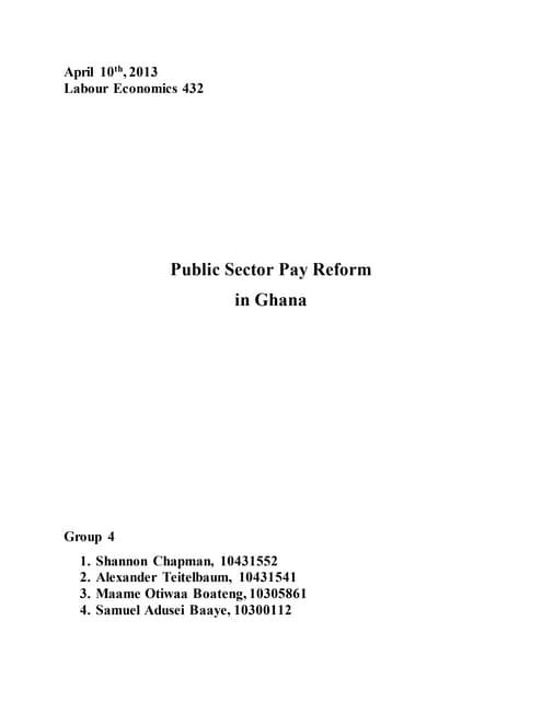 Research paper on pay for performance