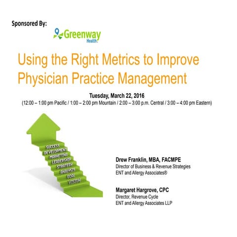 Using the Right Metrics to Improve Physician Practice Management