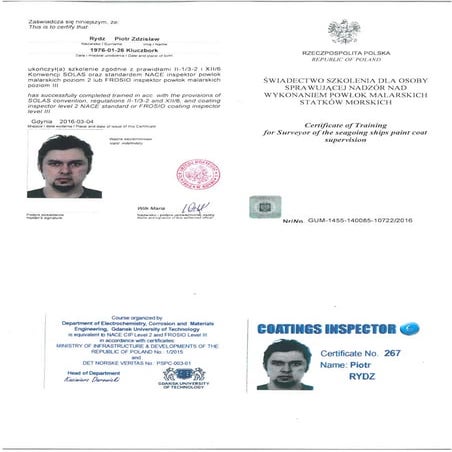 Certyfikat SOLAS