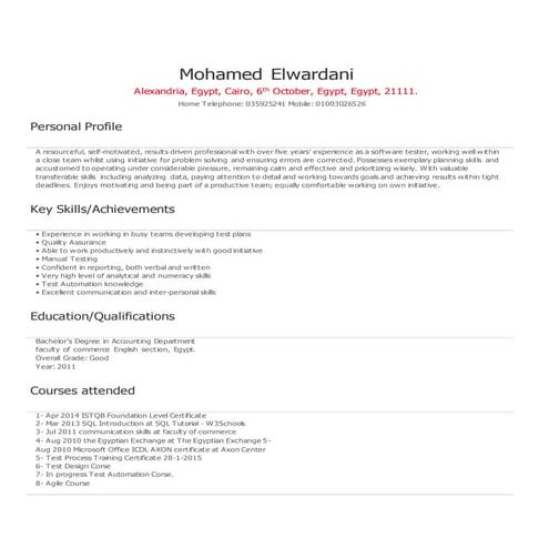 BA resume 1.03_yrs | PDF