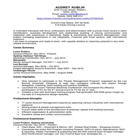 ross_2008_resume 2015 | PDF