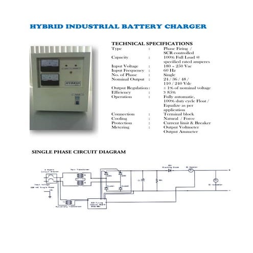 HYBRID INDUSTRIAL BATTERY CHARGER | PDF