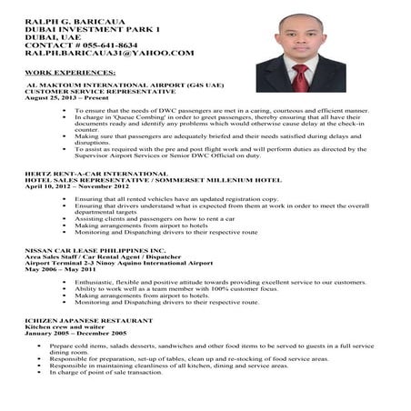 CV _ Ralph Baricaua