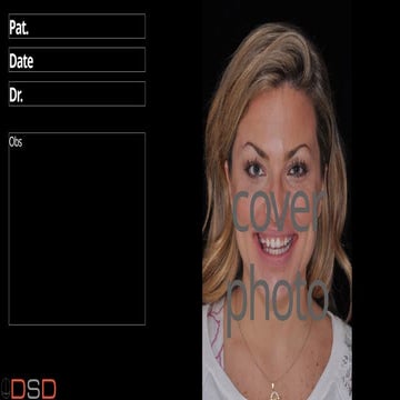 digital smile design template for smile analysis