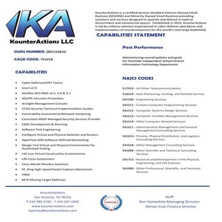 CAPABILITIES STATEMENT KOUNTERACTIO...