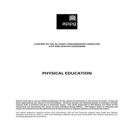 Critical barriers impeding the delivery of Physical Education in ...