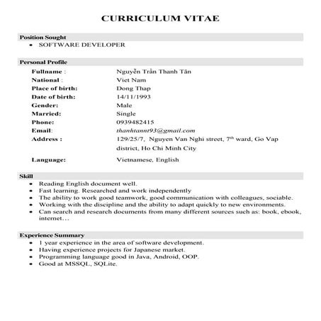 NguyenTranThanhTan_CurriculumViate