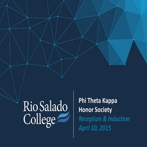 Phi Theta Kappa Induction Ceremony April 2015