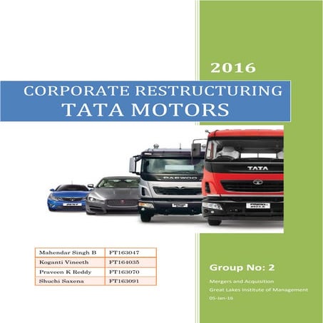 Corporate Restructuring_TATA MOTORS
