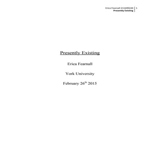 Presently Existing
