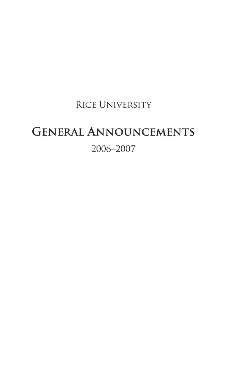 rice university 2006-07-full pdf rice university 2006-07-full pdf, Presentation templates
