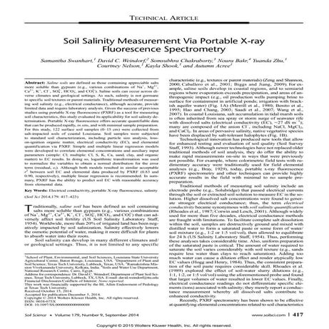 Calculation of Metal Pollution Index and Enrichment Factor in Sodic ...
