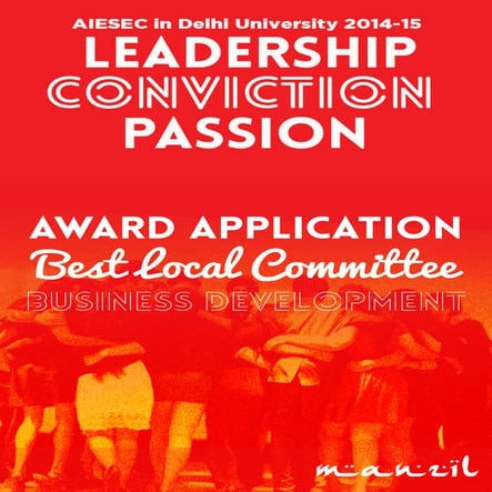 BD Award Application_2014_AIESECDU