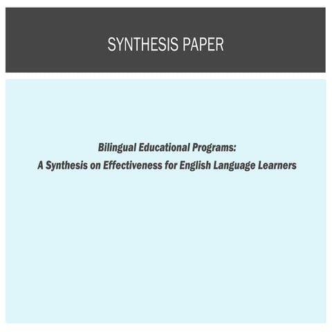 Sythesis Paper Presentation