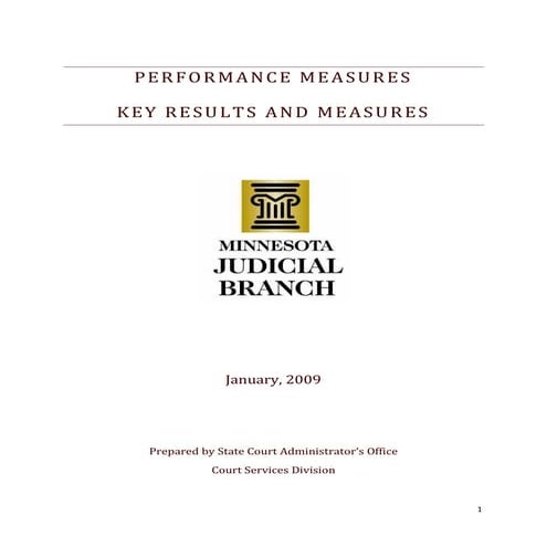 Performance Measures Report Results Summary | PDF