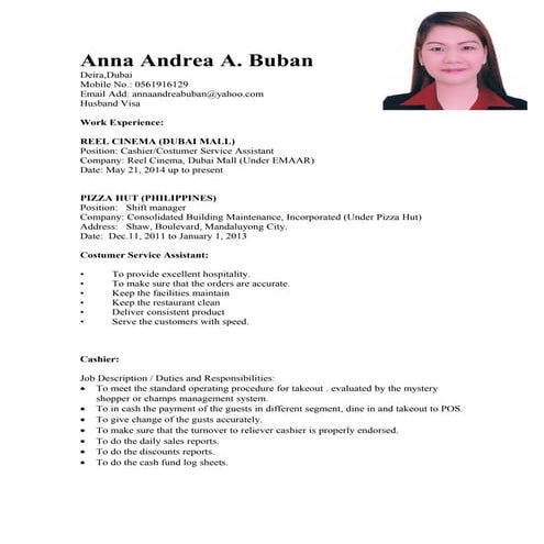 Annabelle Cenir CV | PDF