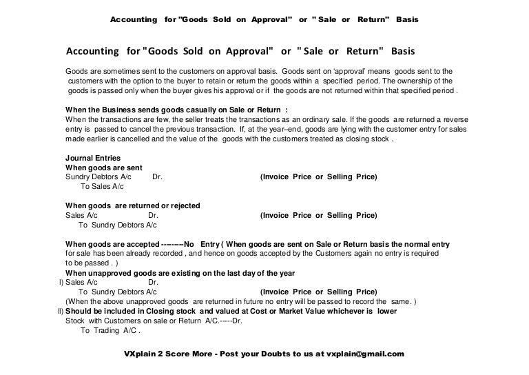 sale or return invoice template