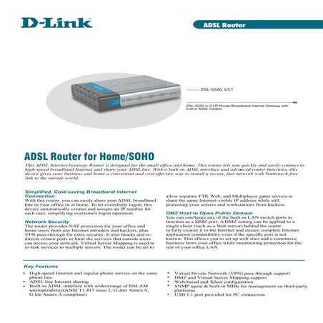 D-LINK DSL-502 G