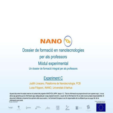 Experiment amb nanosensors colorimètrics d'or