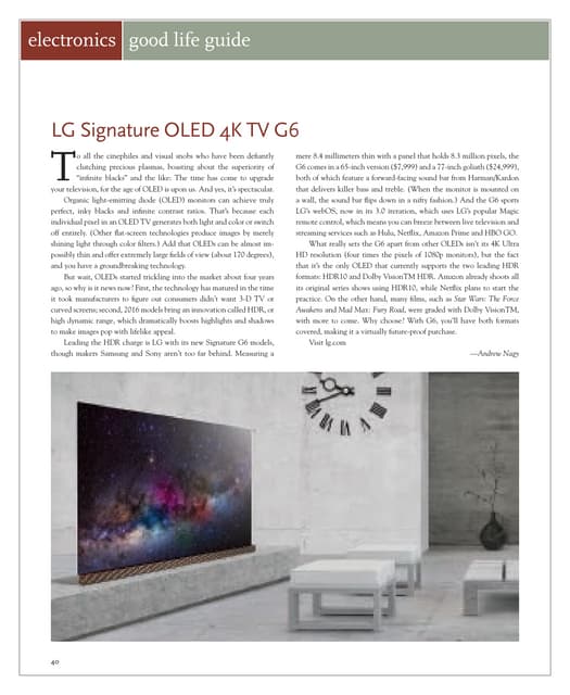 Review: LG Signature OLED 4K TV G6