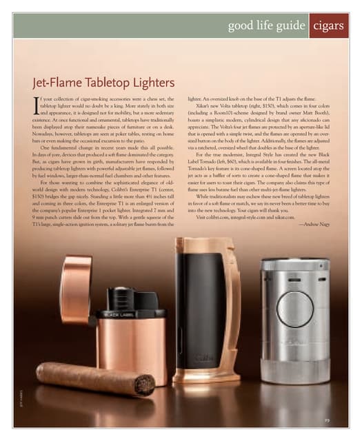 Review: Jet-Flame Tabletop Lighters