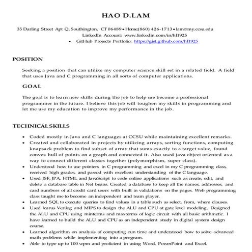 Resume | DOC
