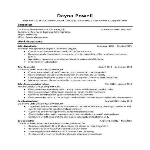 Updated Resume 2016 | DOCX