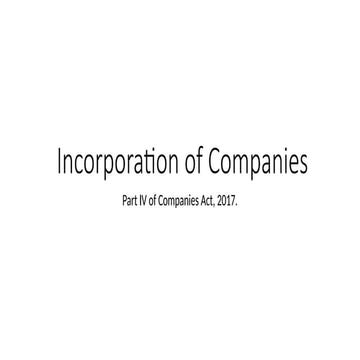 Incorporation - CAIPO Barbados | PPTX