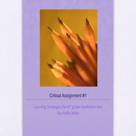 Reading Strategies CA#1