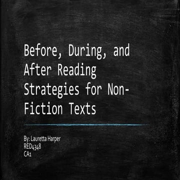 Before, during, and after reading strategies CA1 RED4348