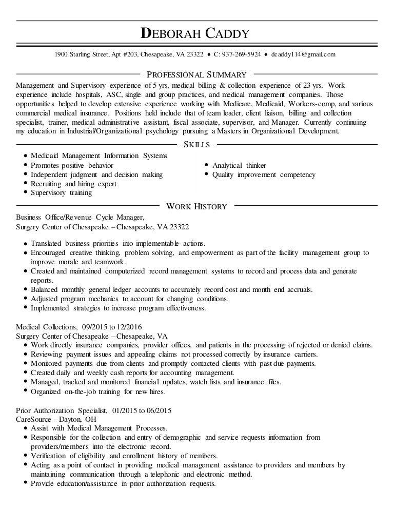 Deborah Caddy Resume 2