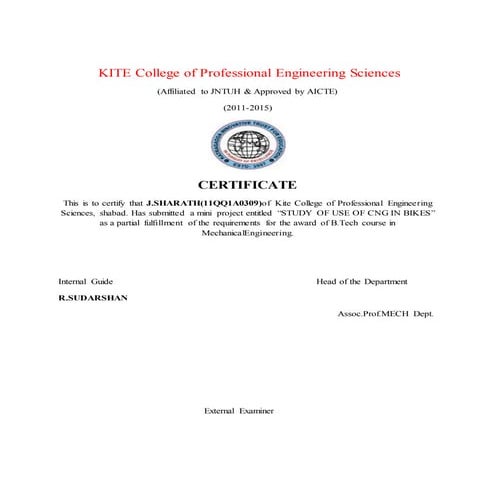 Engg Certificate | PDF