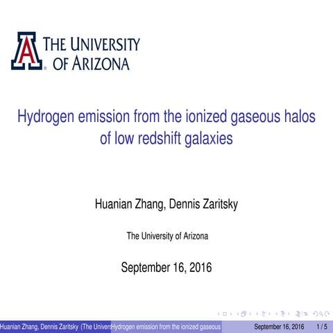 Huanian Zhang presentations